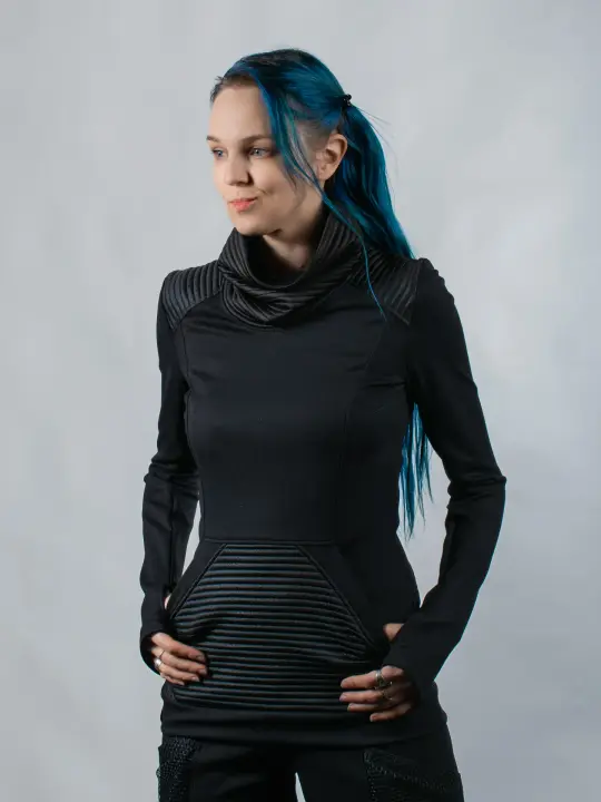 868 Black sci-fi sweater