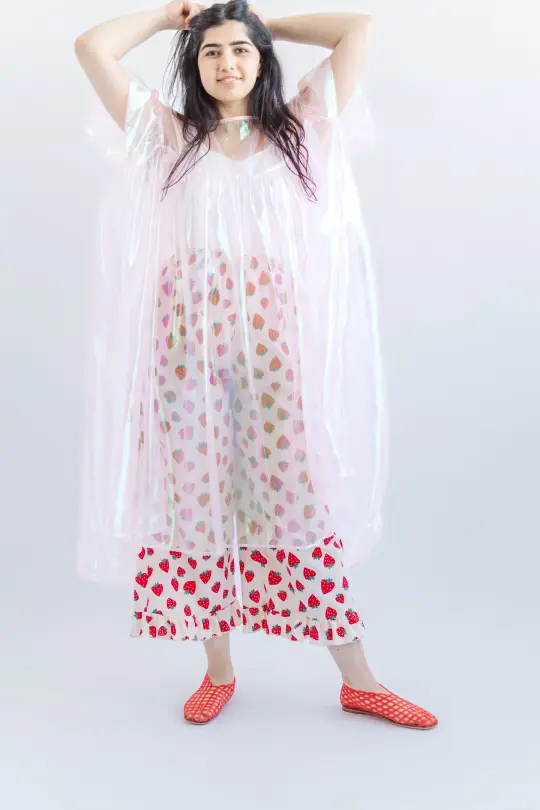 SOAP BUBBLE METALLIC MUSHROOM DRESS