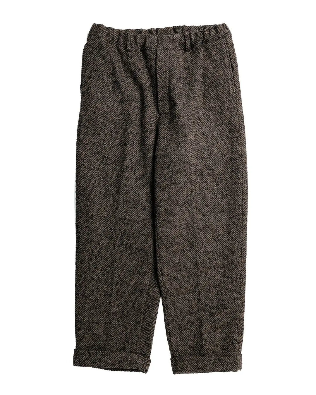 Beams Plus Ivy Lounge Trousers Herringbone Brown