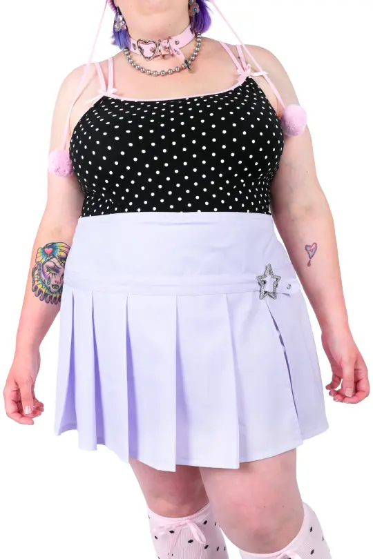 Hailey Pleated Skirt - Lavender