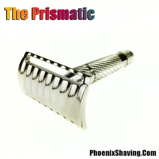 The Phoenix Prismatic Safety Razor - A Modern Take On A Classic - Nickel Plated
