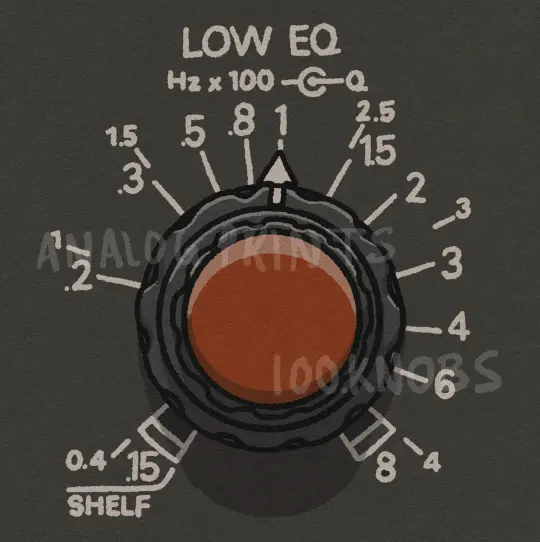 #100knobs  033/100 8200 EQ Low Band Control POSTER