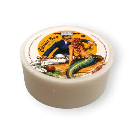 Coconut Bay w/ Lime Conditioning Shampoo Puck | A Phoenix Shaving Classic!