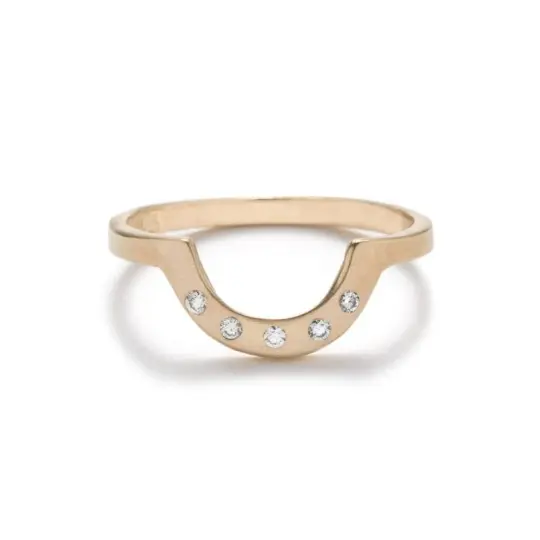 Earth Diamond Cor Ring - White Diamonds