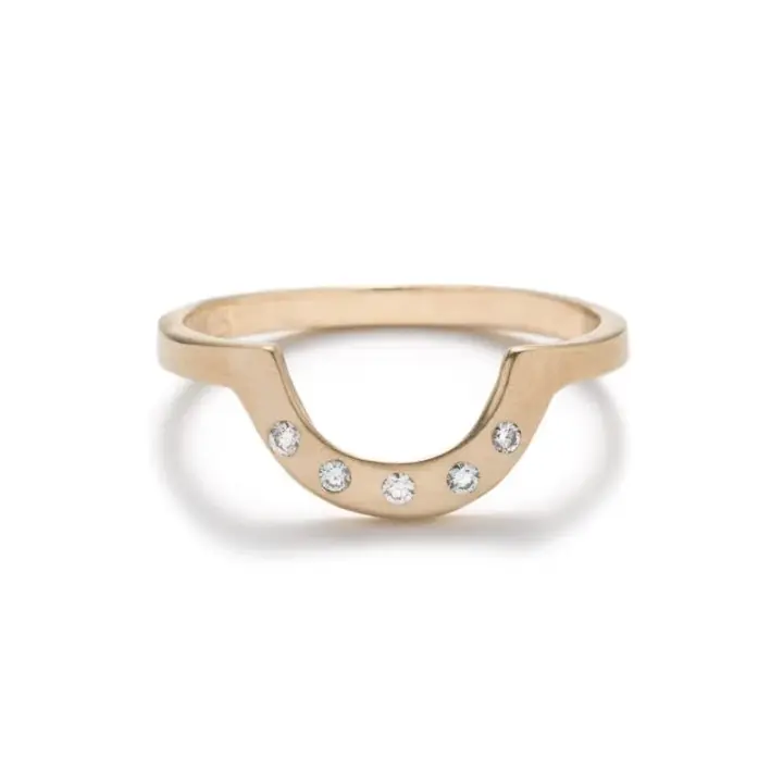 Earth Diamond Cor Ring - White Diamonds