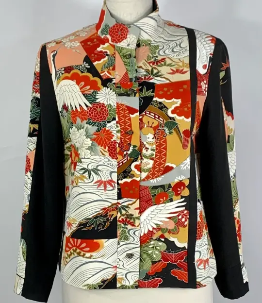 Red and White Cranes Jacket