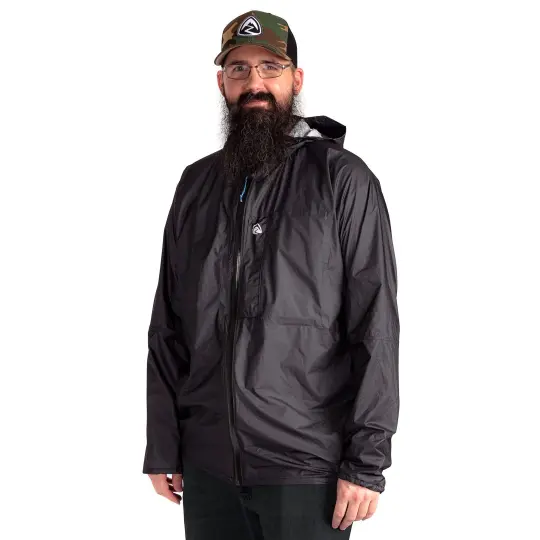 Bargain Men's Vertice Rain Jacket - Black - XX-Large