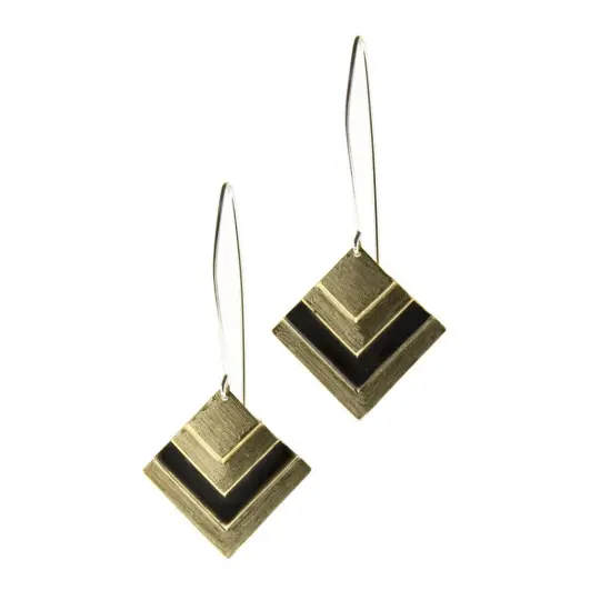 Recast Black Root earrings