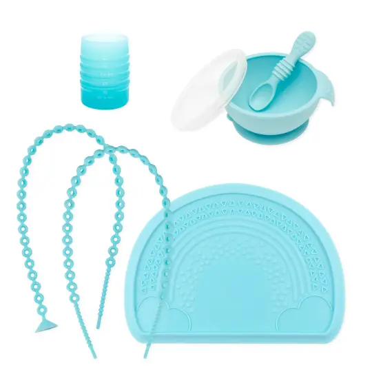 Baby-Led Weaning Deluxe 7-Piece Set: Blue
