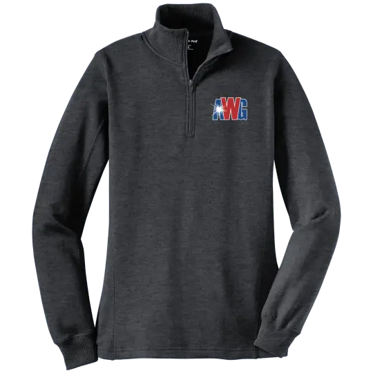 AWG LST253 Sportek Ladies 1/4 Zip Sweatshirt