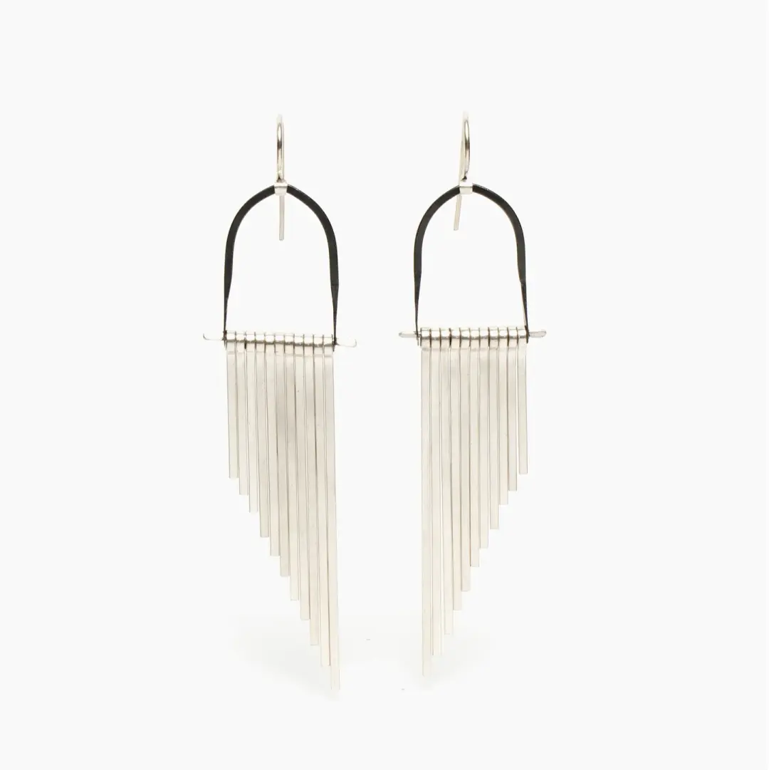 Silver Celestial Earrings