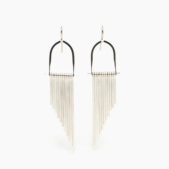 Silver Celestial Earrings