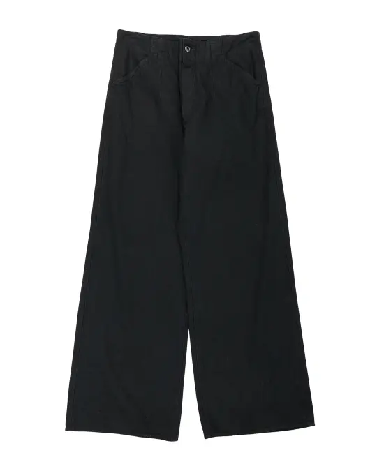 MotivMfg Doric Denim Trousers Cotton Hemp Lightweight Denim/Black