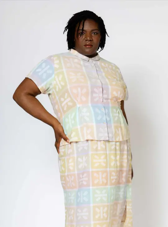 sample sale | allie top meringue | XXS-3X