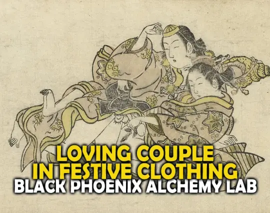 Loving Couple in Festive Clothing Perfume Oil