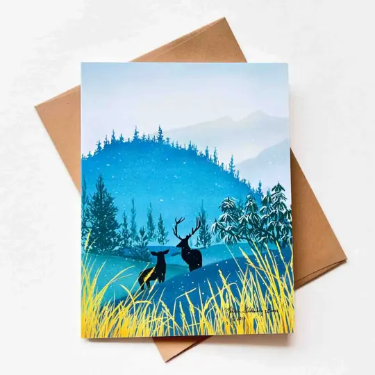Winter Deer Card