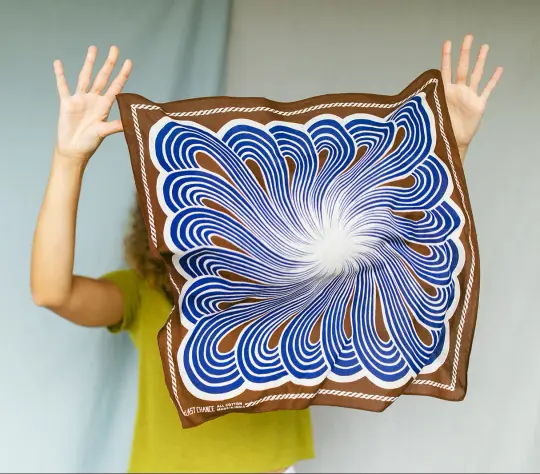 Cotton Spiral Bandana | Chesnut