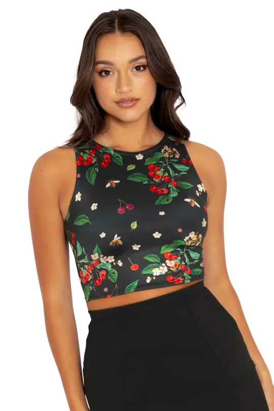 Wild Cherry Shiny Wifey Top