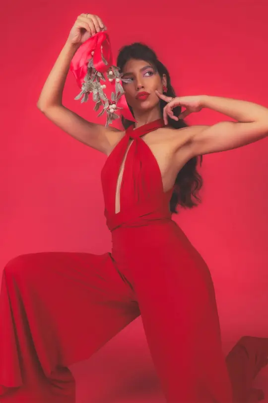 Sleek Pepper Infinity Jumpsuit
