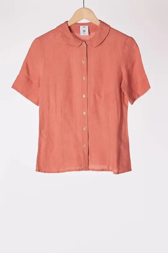 Classic Shirt, Short Sleeve, Vintage Pink