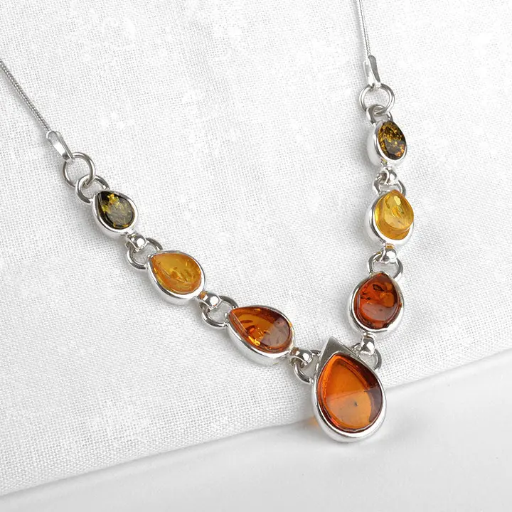 Amber Drops Necklace