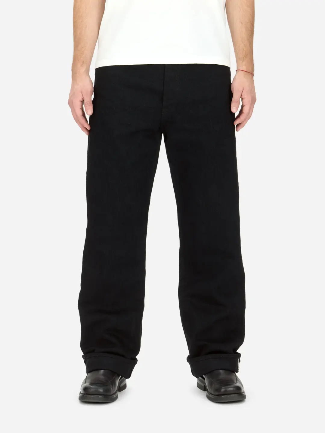 RS-220xk ~ Relaxed Straight - Rinsed Black Kibata