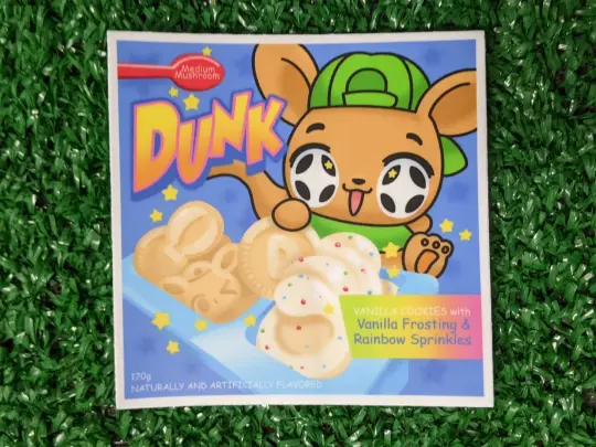 january 2025 "nostalgic snacks" die cut sticker