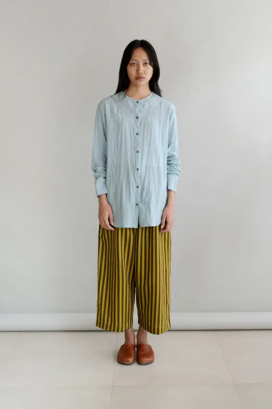 JAMIE - GREEN BROWN STRIPE