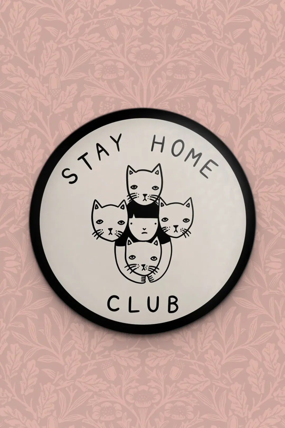 Stay Home Club Magnet