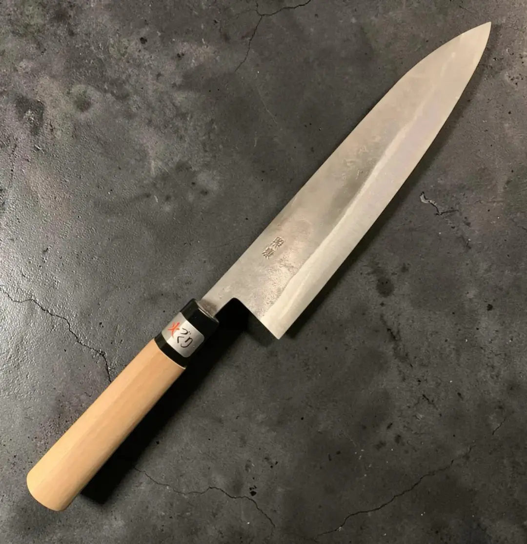 Teruyasu Fujiwara White #1 Nashiji Gyuto 210mm