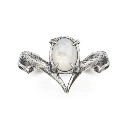 Snow Owl. Mother of Pearl Ring.  * Limited *