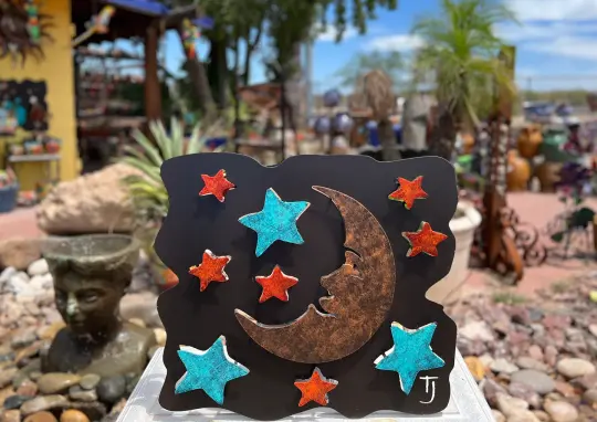 24X24 MOON AND STARS