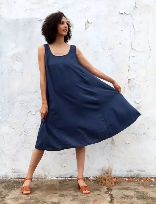 Everyday Wanderer Below Knee Dress