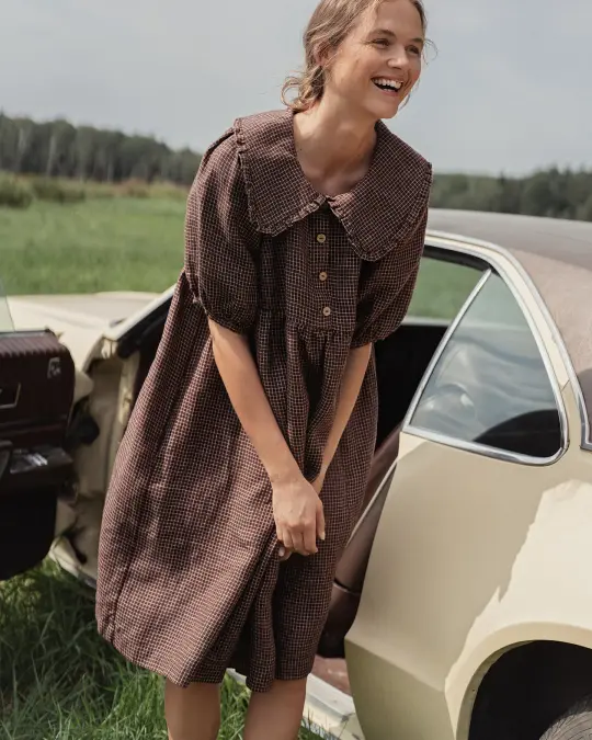 DOMME oversized linen dress