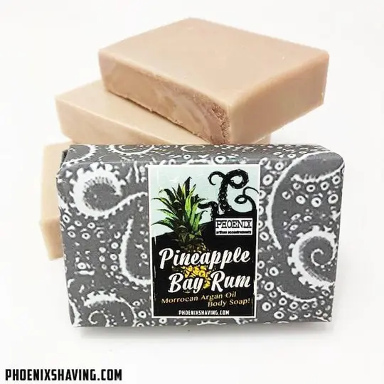 Pineapple Bay Rum Moroccan Argan Oil Body Soap | Zero Clove & Pineapple Zing!