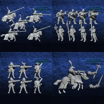Unpainted 28mm 3D-printed Spanish Empire full army, 43 miniatures — tabletop miniatures for historical wargaming, D&D & Pathfinder