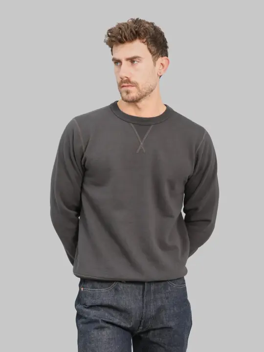 Buzz Rickson's BR65622 Set-In Crewneck Sweatshirt Black