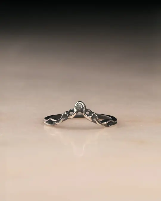 Archangel Shadow // White Moissanite // 5.75
