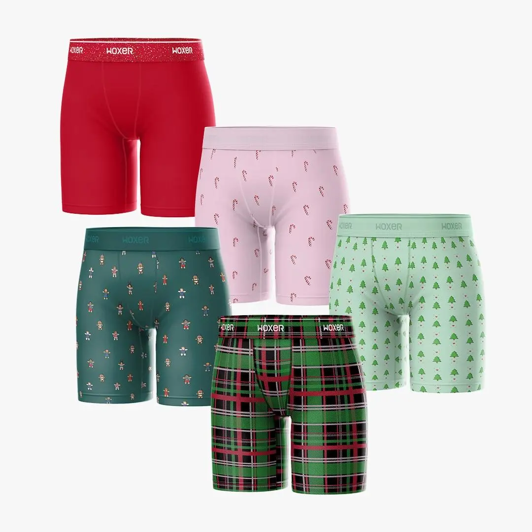 Biker High Waisted Pine 5-Pack
