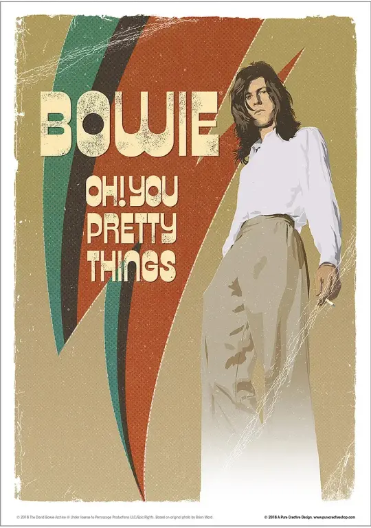 David Bowie Art Print – No. 1 'Hunky'