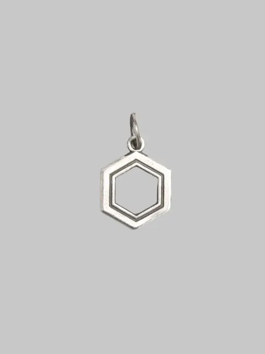 Kobashi Studio "Kikkou-Aki" Hexagon Charm Large Silver 925
