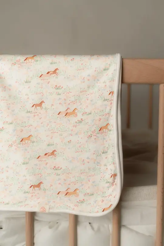 Bamboo Jersey Blanket - Meadow Horses