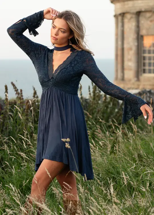 Kandra Dress in Navy