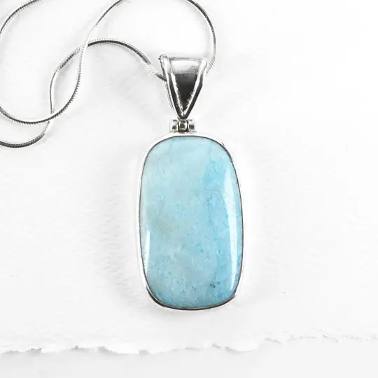 Natural Larimar Pendant