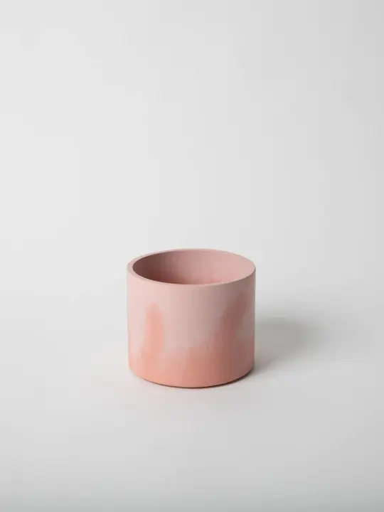 4" Cylinder Vessel - Pink & Coral