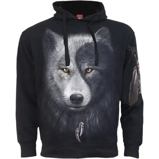 WOLF CHI Side Pocket Hoody Black - Symbolic Apparel