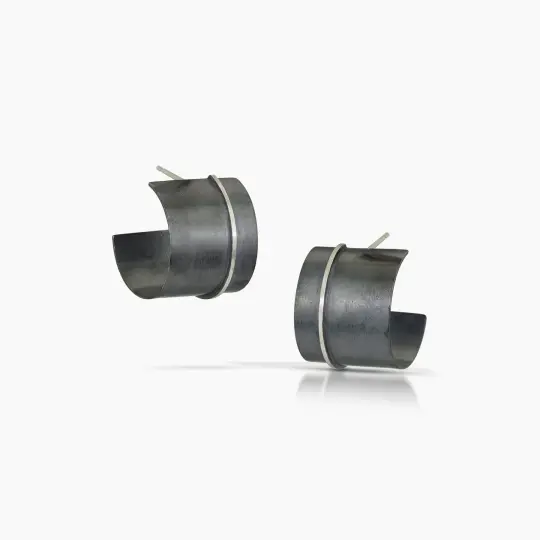 Wide Eclipse Line Hoop Earrings