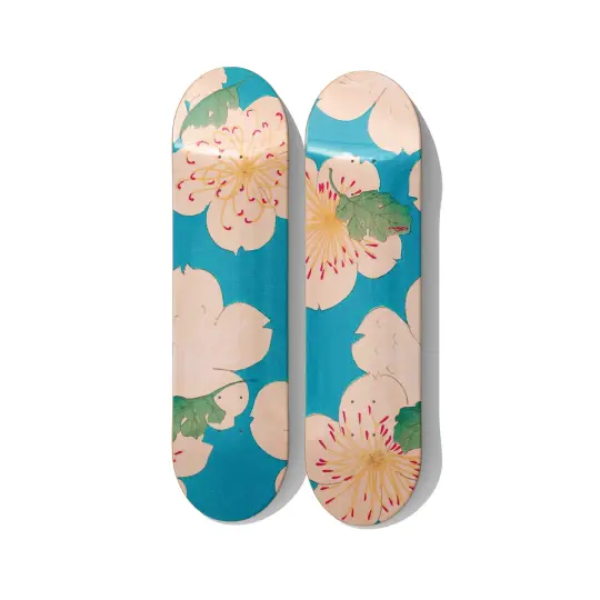 Sakura Bloom Ukiyo-e Skateboard Art – Diptych
