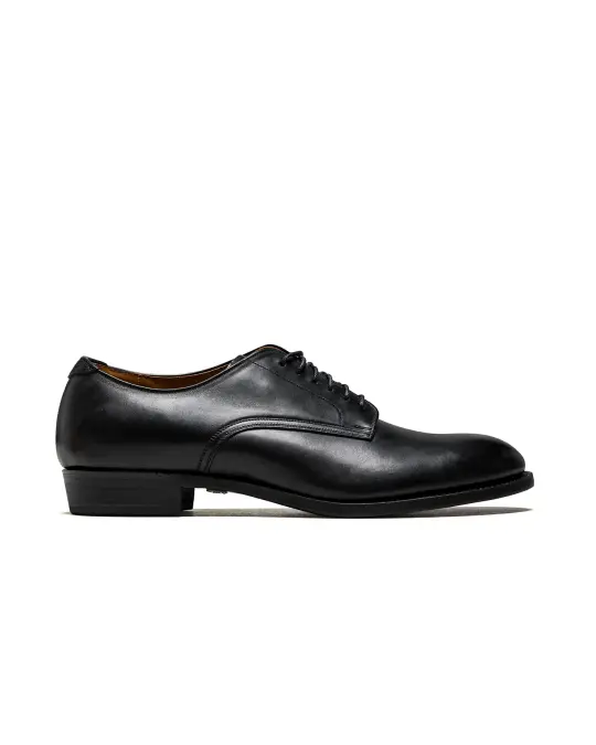 Old Joe "The Officer" Stunning Leather Oxford Shoes Black Horsebutt