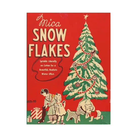 Snow Flakes Matte Canvas, Stretched, 1.25"